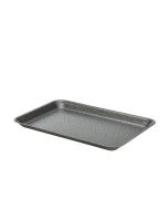 Galvanised Steel Tray 31.5x21.5x2cm Hammered Silver
