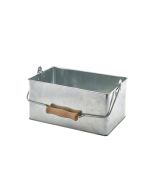 Galvanised Steel Rectangular Table Caddy 24.5x15.5x12.5cm