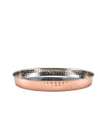 GenWare Hammered Copper Plated Presentation Plate 25cm