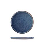 Terra Porcelain Aqua Blue Low Presentation Plate 18cm