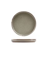 Terra Porcelain Grey Low Presentation Plate 18cm