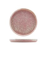 Terra Porcelain Rose Low Presentation Plate 25cm