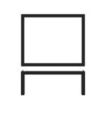 Black Luxor Metal GN 1/2 Riser 32.5 x 26.5 x 12cm