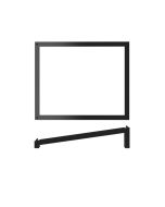 Black Luxor Metal GN 1/2 Angled Riser 32.5 x 26.5 x 7cm