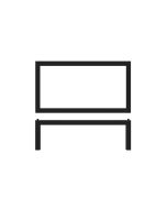 Black Luxor Metal GN 1/3 Riser 32.5 x 17.6 x 12cm