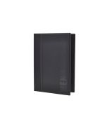 Contemporary A4 Menu Holder Black 4 Pages