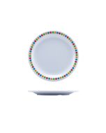 GenWare Melamine Coloured Circles Plate 16cm/ 6.25"