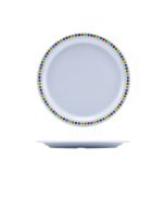 GenWare Melamine Coloured Circles Plate 22.5cm/ 9"