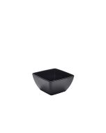 GenWare Melamine Black Curved Square Bowl 19cm