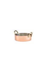 Mini Hammered Copper Plated Casserole Dish 12 x 3.5cm