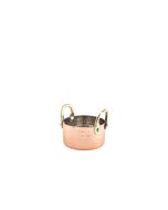 Mini Hammered Copper Casserole Dish 7.5 x 4cm