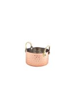 Mini Hammered Copper Casserole Dish 9.2 x 5cm