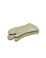 Flame Retardant 17" Tan Oven Mitt (Pair)