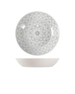 White Marrakesh Melamine Bowl 42.5 x 8cm