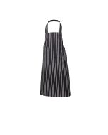 Navy Butchers Stripe Bib Apron 70cm X 100cm