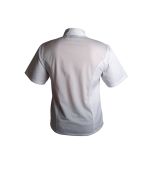 Coolback Press Stud Jacket (Short Sleeve) White M