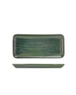 Terra Porcelain Aqua Green Narrow Rectangular Platter 27 x 12.5cm