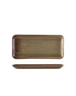 Terra Porcelain Grey Narrow Rectangular Platter 27 x 12.5cm