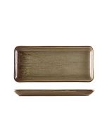 Terra Porcelain Grey Narrow Rectangular Platter 31 x 14cm