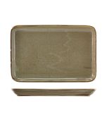 Terra Porcelain Grey Rectangular Platter 30 x 20cm