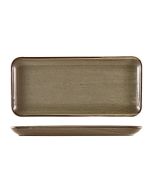 Terra Porcelain Grey Narrow Rectangular Platter 36 x 16.5cm