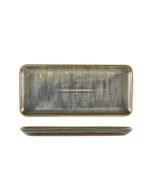 Terra Porcelain Matt Grey Narrow Rectangular Platter 31 x 14cm