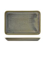 Terra Porcelain Matt Grey Rectangular Platter 30 x 20cm