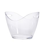 Clear Plastic Champagne Bucket Large
