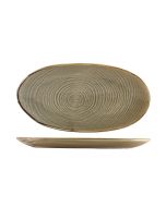 Terra Porcelain Grey Organic Platter 31cm