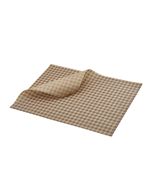 GenWare Greaseproof Paper Brown Gingham Print 25 x 20cm