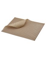 Greaseproof Paper Brown Gingham Print 35 x 25cm