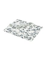Greaseproof Paper Grey Floral Print 25 x 20cm