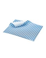 Greaseproof Paper Blue Gingham Print 25 x 20cm