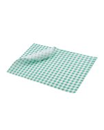Greaseproof Paper Green Gingham Print 25 x 20cm