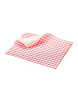 Greaseproof Paper Red Gingham Print 25 x 20cm