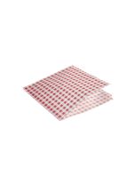 Greaseproof Paper Bags Red Gingham Print 17.5 x 17.5cm