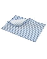 Greaseproof Paper Blue Gingham Print 35 x 25cm