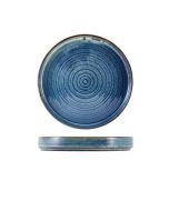 Terra Porcelain Aqua Blue Presentation Plate 20.5cm