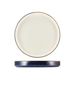 Terra Porcelain Aqua Blue Two Tone Presentation Plate 26cm