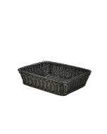 Polywicker Display Basket Black 36.5 x 29 x 9cm