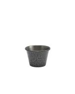 2.5oz Stainless Steel Ramekin Hammered Silver