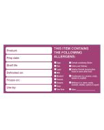 50x100mm Removable Product/ Allergen Label (500)