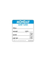 50mm Monday Removable Day Label(500)