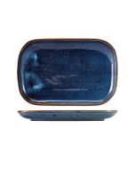 Terra Porcelain Aqua Blue Rectangular Plate 24 x 16.5cm
