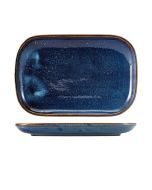 Terra Porcelain Aqua Blue Rectangular Plate 29 x 19.5cm