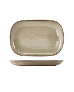 Terra Porcelain Grey Rectangular Plate 24 x 16.5cm