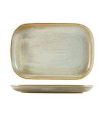 Terra Porcelain Matt Grey Rectangular Plate 29 x 19.5cm