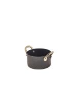 GenWare Black Vintage Steel Mini Casserole Dish 9 x 5.25cm