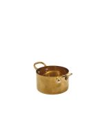 GenWare Gold Vintage Steel Mini Casserole Dish 9 x 5.25cm