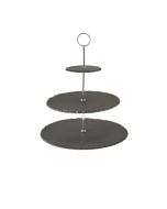Genware Slate 3-Tier Cake Stand 12/25/30cm